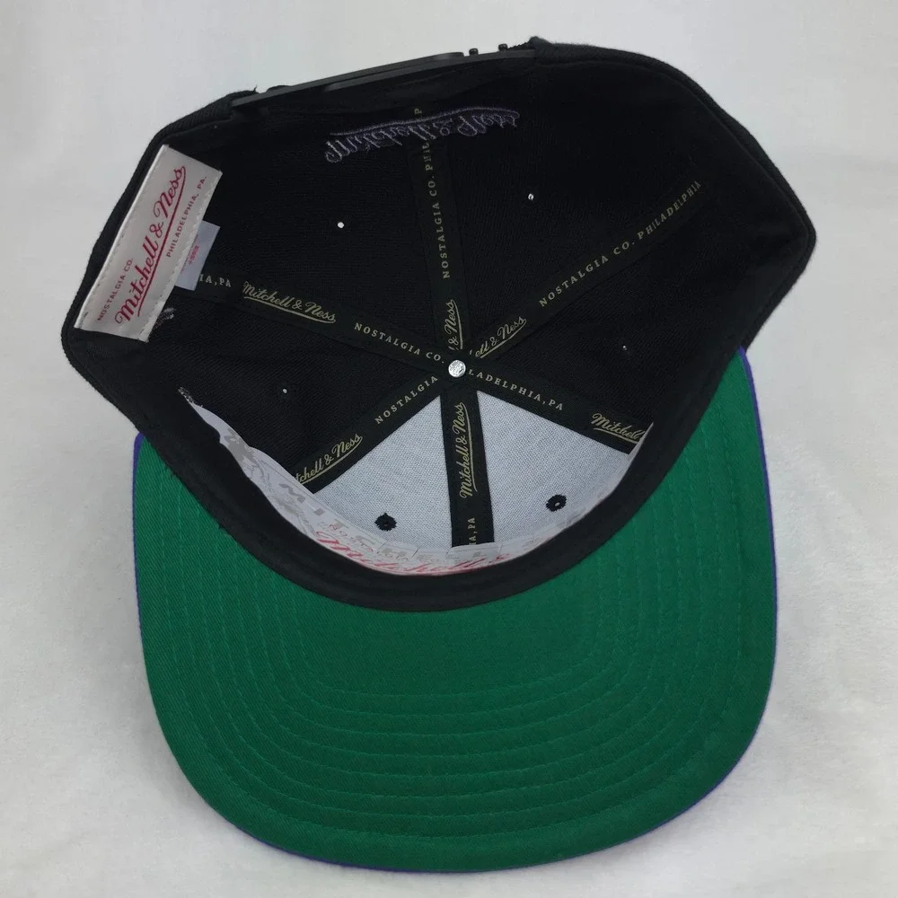 Toronto Raptors‎ Mitchell & Ness NBA Snapback Hat Cap Script Logo Black NWT